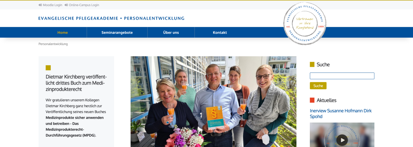 Evangelische PflegeAkademie • Personalentwicklung - Weiterbildungen in der Altenpflege in München
