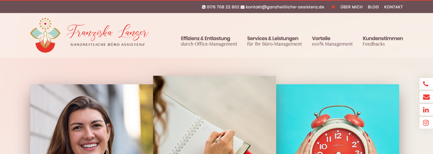 Franziska Langer - Ganzheitliche Büro-Assistenz - Professionelle Unterstützung für Ihr Büro-Management mit Spezialisierung auf lösungsorientierte Herangehensweisen